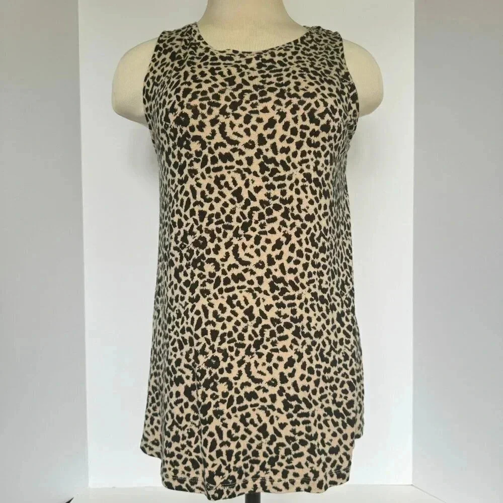 Tank top Nine west animal print size M soft spun